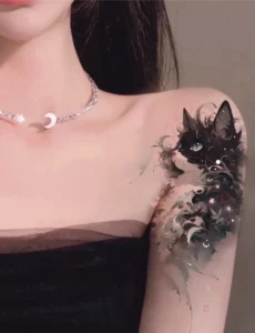 Hình xăm bầu trời sao nữ nghệ thuật cực chất