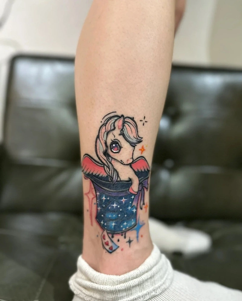 Hình xăm chân phong thủy dễ lên hình