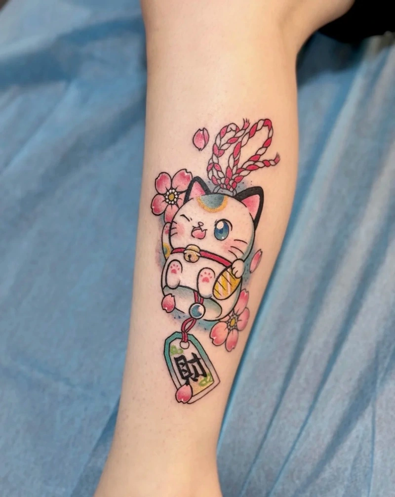 Hình xăm chân phong thủy đơn giản mà đẹp