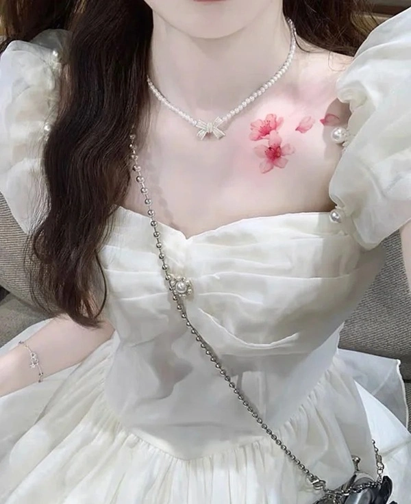 Hình xăm cherry blossom nữ bản lớn