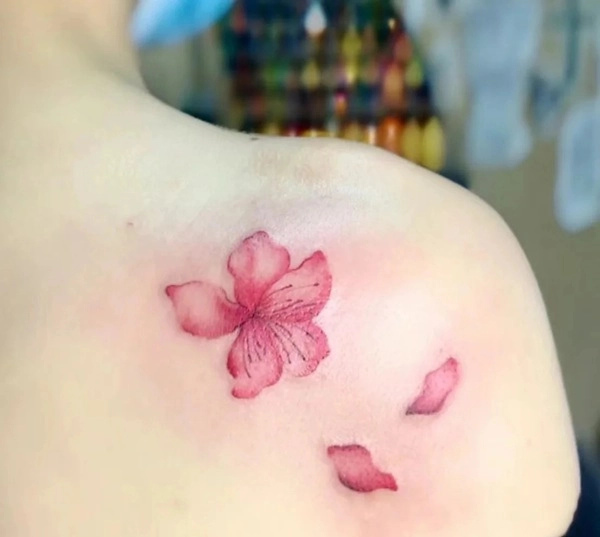 Hình xăm hoa anh đào nữ nghệ thuật cao