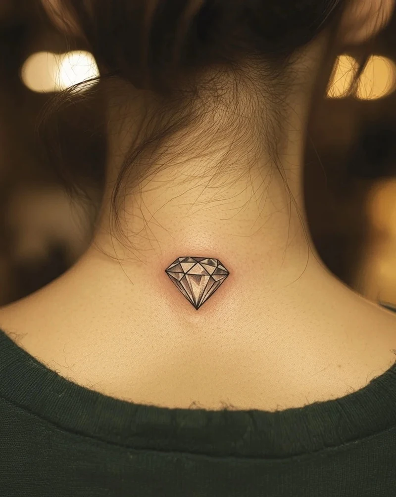 Hình xăm kim cương nữ hợp mệnh