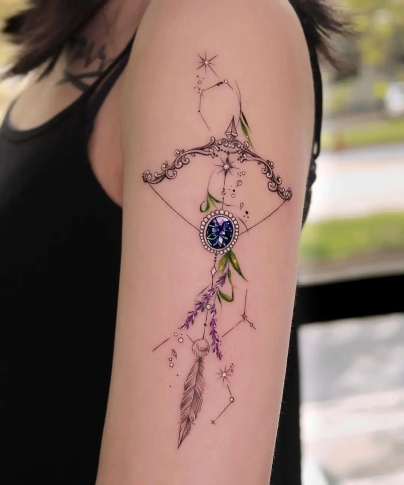 Hình xăm kim cương nữ nhẹ nhàng (2)