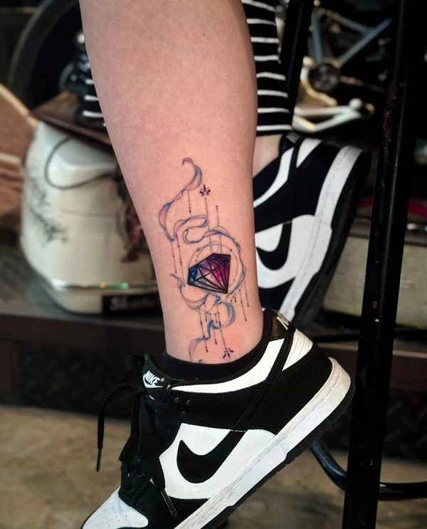 Hình xăm kim cương phong thủy đẹp ý nghĩa