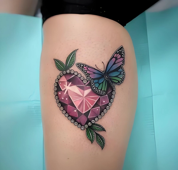 Hình xăm kim cương phong thủy mang năng lượng tích cực