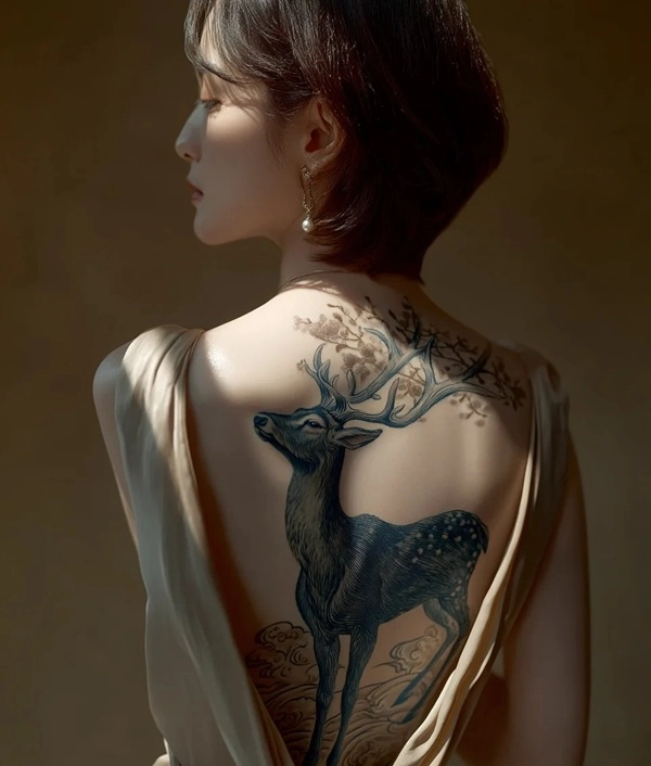 Hình xăm lưng phong thủy mang tài lộc