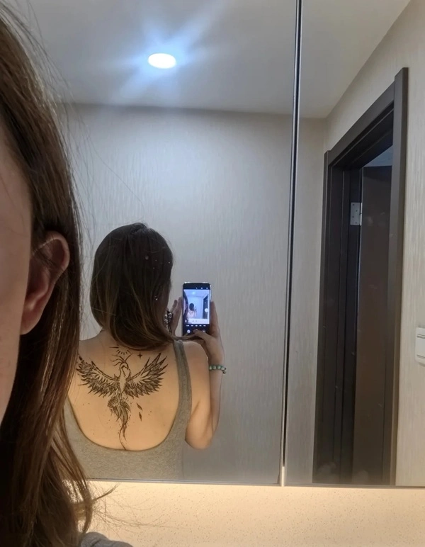 Hình xăm lưng phong thủy tứ linh