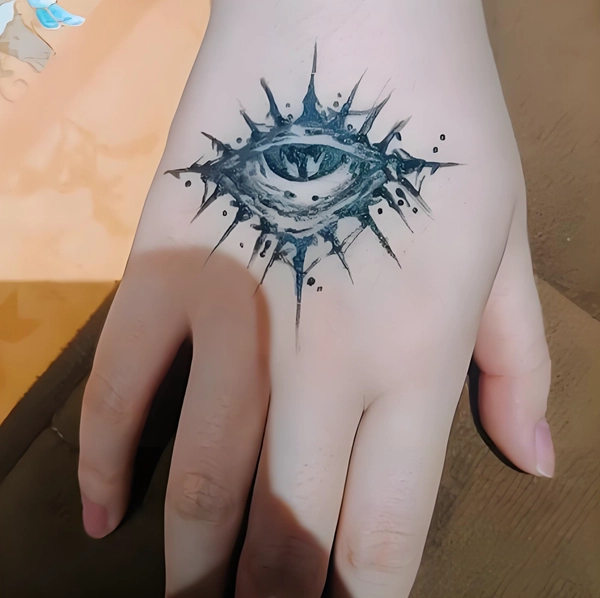 Hình xăm mắt thần nữ bí ẩn mạnh mẽ