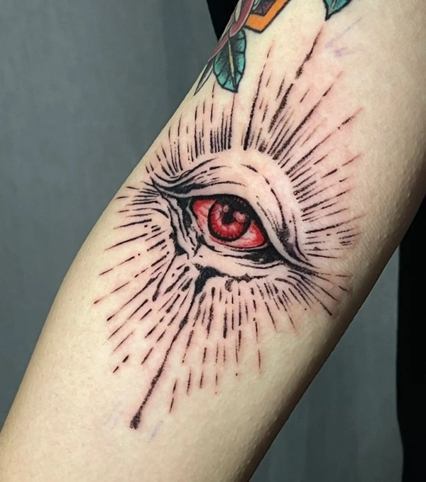 Hình xăm mắt thần nữ đẹp bí ẩn