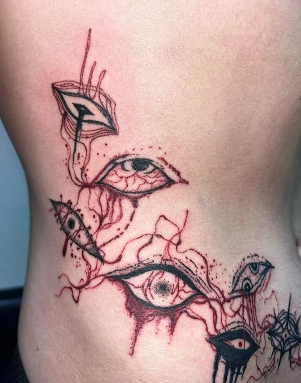 Hình xăm mắt thần nữ độc lạ nhưng tinh tế