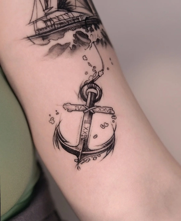 Hình xăm mỏ neo nam phù hợp cá tính mạnh