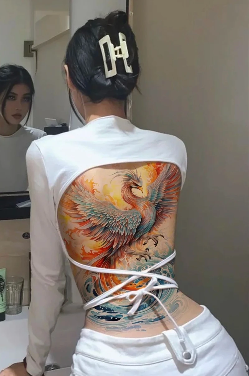 Hình xăm phượng hoàng nữ mạnh mẽ nhưng nữ tính
