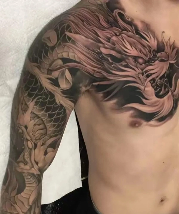 Hình xăm thần thoại phong thủy Trung Hoa