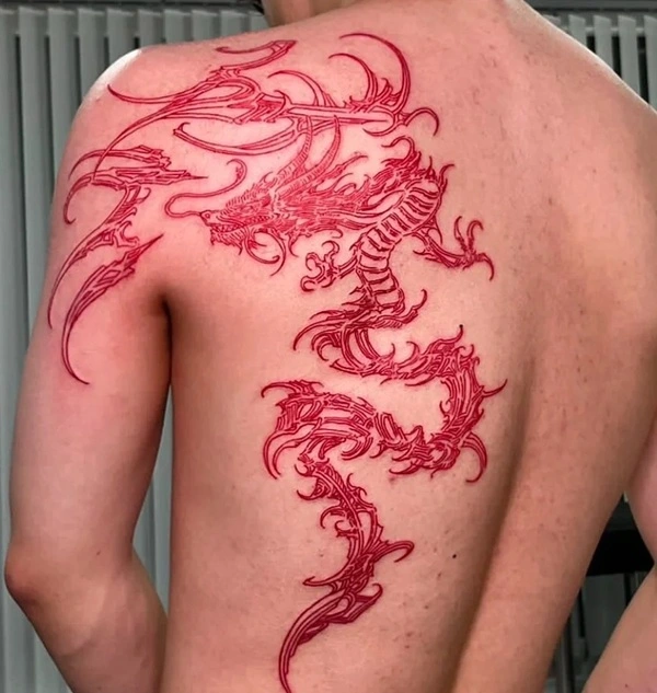 Hình xăm thần thoại phong thủy ánh sáng đẹp