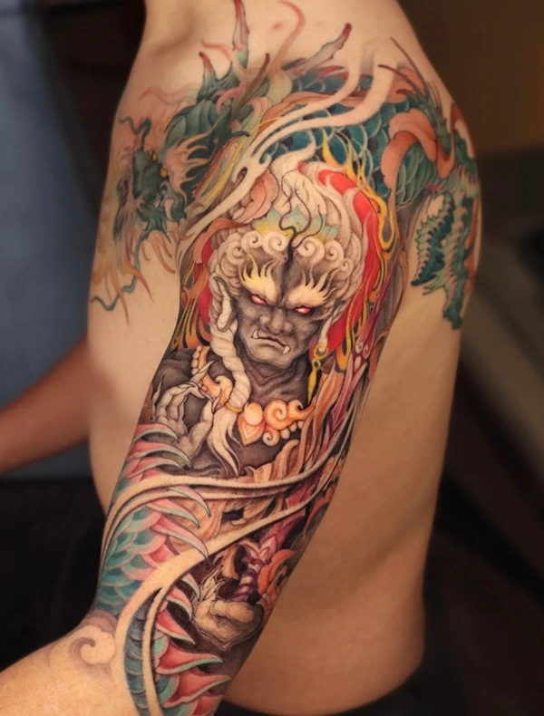 Hình xăm thần thoại phong thủy độc đáo
