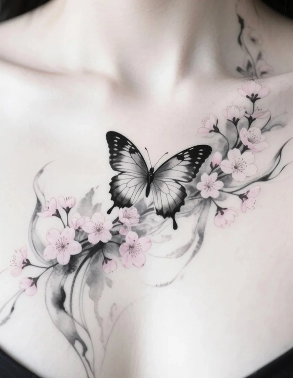 Hình xăm thiên nhiên nữ bản nhỏ tinh tế