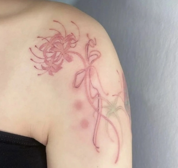 Hình xăm thiên nhiên nữ mang chất vintage