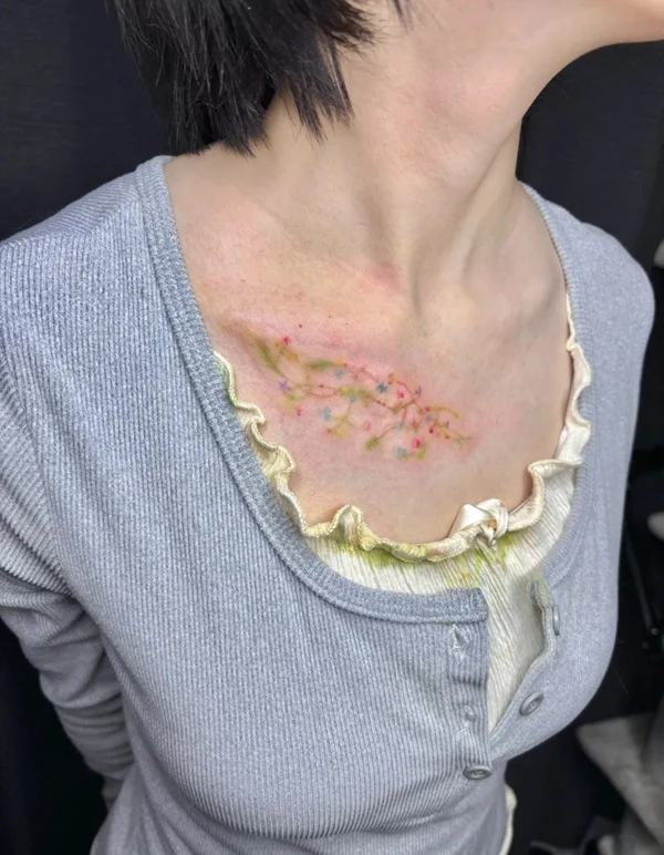 Hình xăm thiên nhiên nữ mang vẻ đẹp thuần khiết