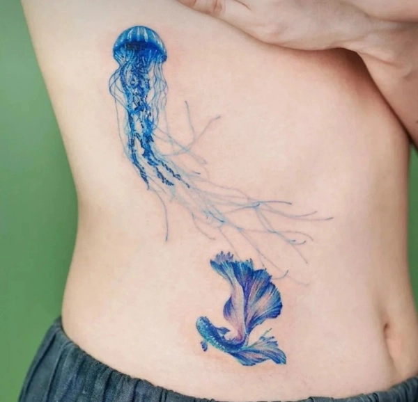 Hình xăm thiên nhiên nữ mini dễ thương