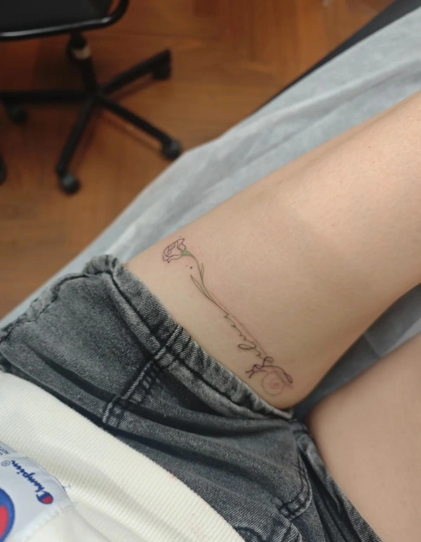 Hình xăm thiên nhiên nữ phong cách Á Đông