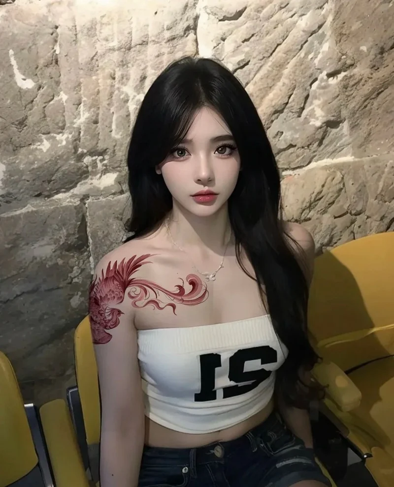 Hình xăm vai phong thủy đẹp tinh tế