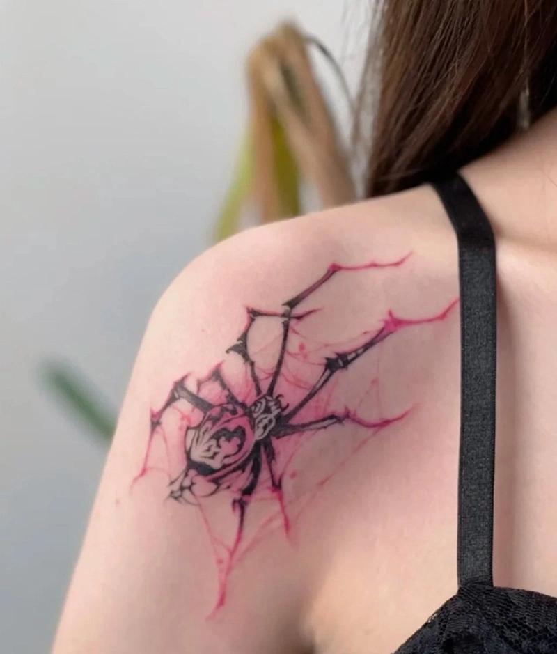 Hình xăm vai phong thủy phong cách Nhật