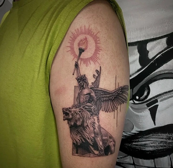 Mẫu xăm phong thủy 3D mới nhất 2025