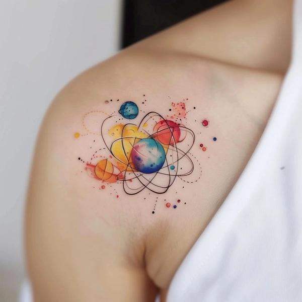 Tattoo bầu trời sao nữ cực đẹp