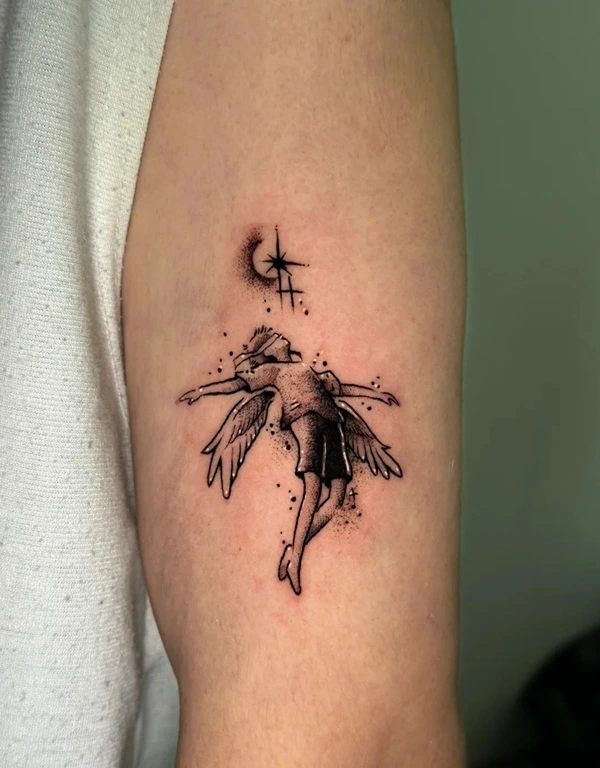 Tattoo bầu trời sao nữ phong cách Nhật Bản