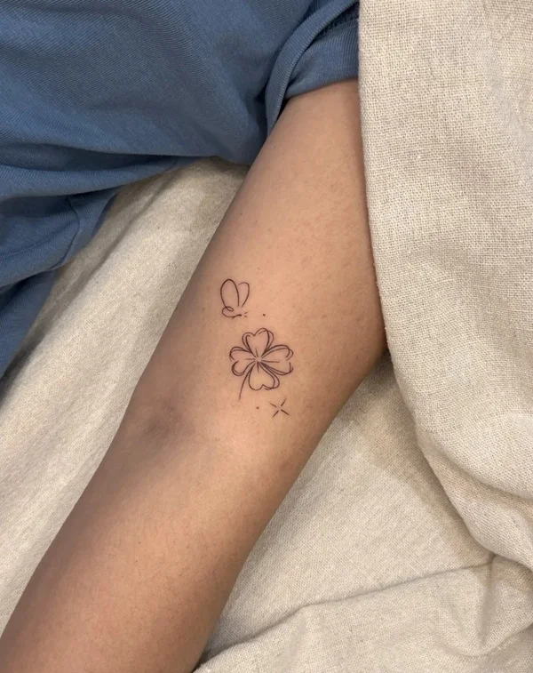 Tattoo biểu tượng may mắn cute