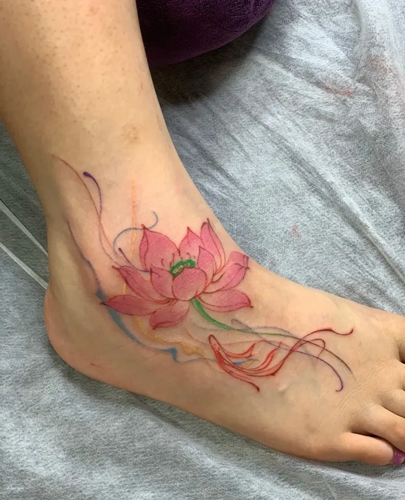 Tattoo chân phong thủy mang lại sự tự tin