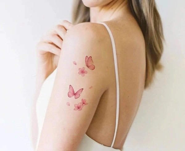 Tattoo cherry blossom nữ đẹp nhẹ nhàng