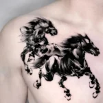 Tattoo chiến mã nam mang khí chất mạnh