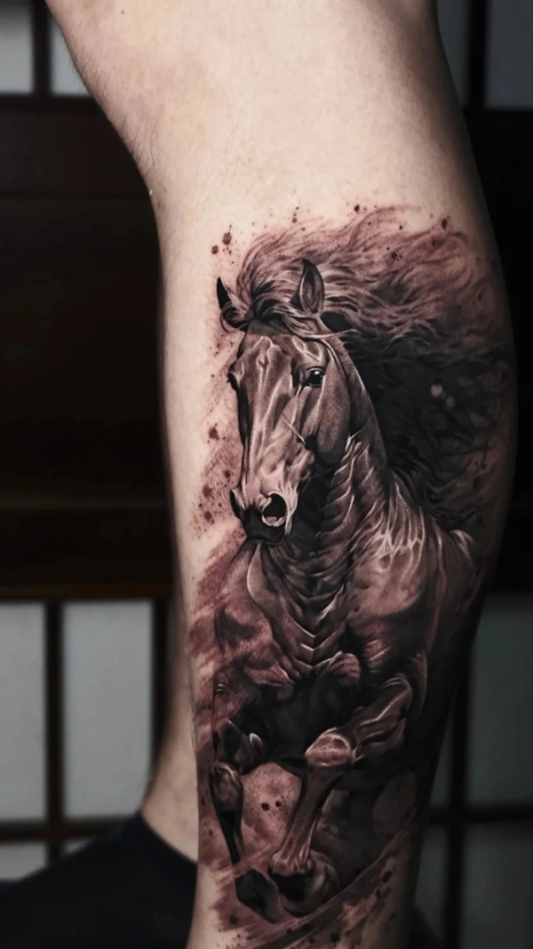 Tattoo chiến mã nam mang năng lượng mạnh
