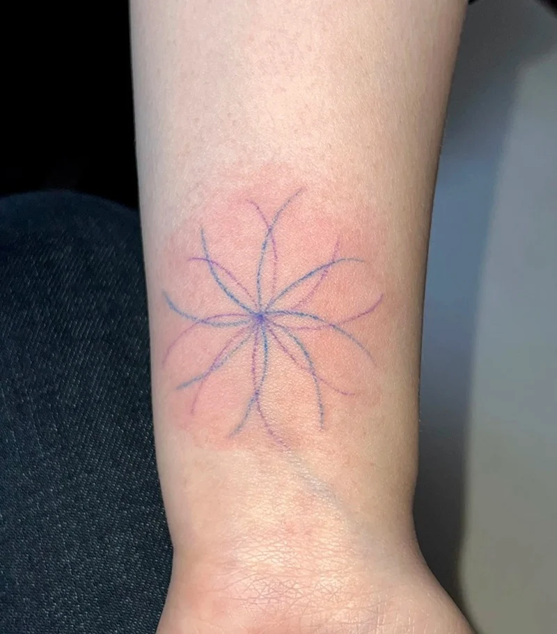 Tattoo cổ tay phong thủy mini