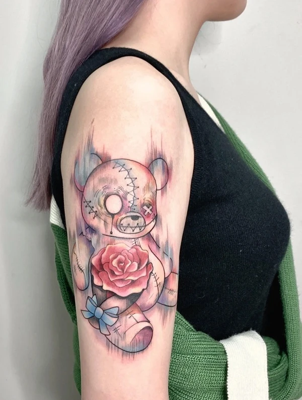 Tattoo hoa lá và linh vật bản mảnh