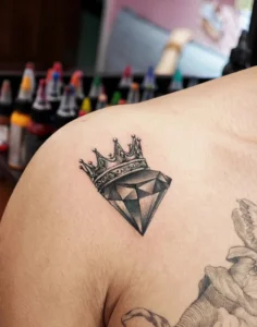 Tattoo kim cương nữ bản lớn đẹp