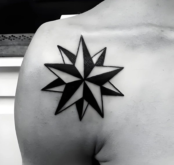 Tattoo ký hiệu nam phong cách hình học