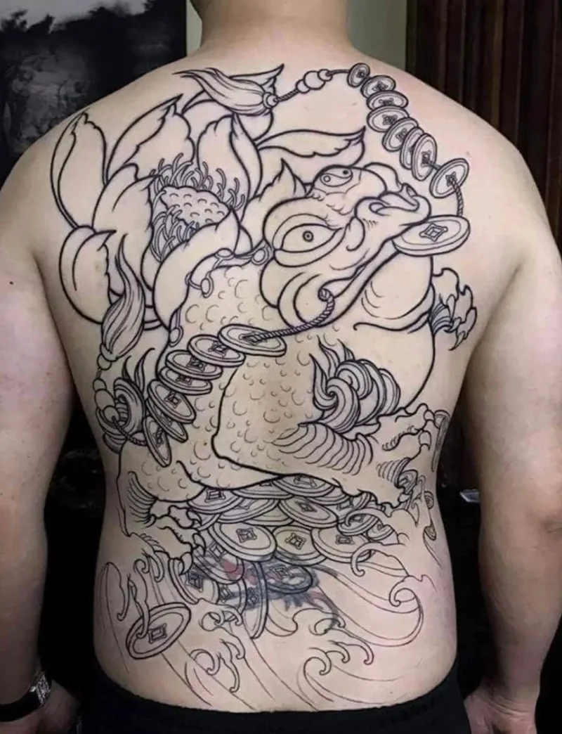 Tattoo linh vật tài lộc 3D nổi bật