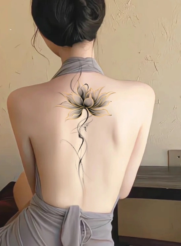 Tattoo lưng phong thủy hợp ngũ hành