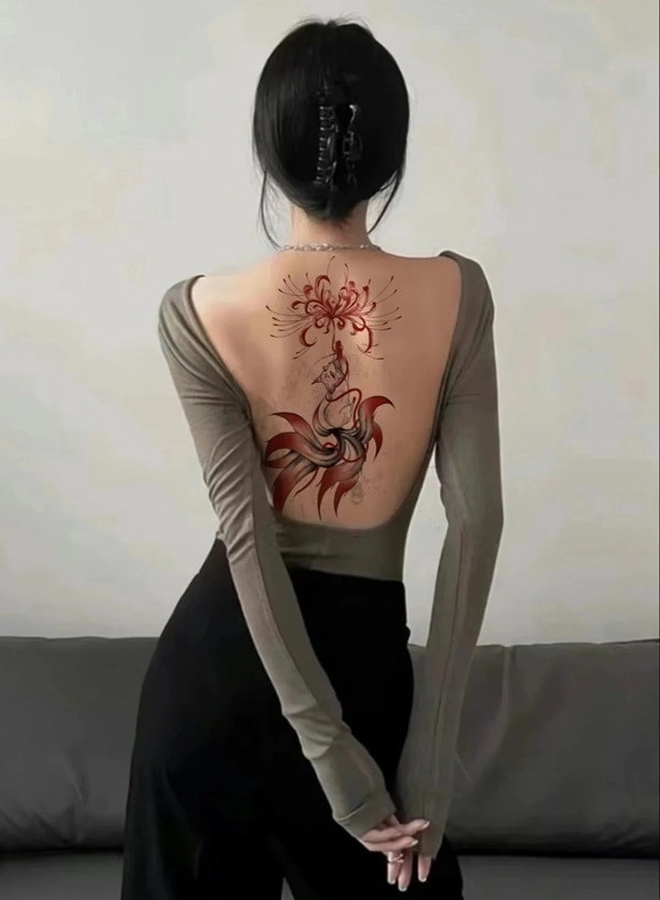 Tattoo lưng phong thủy nghệ thuật