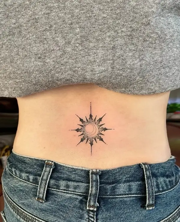Tattoo mặt trời phong thủy dành cho mọi giới