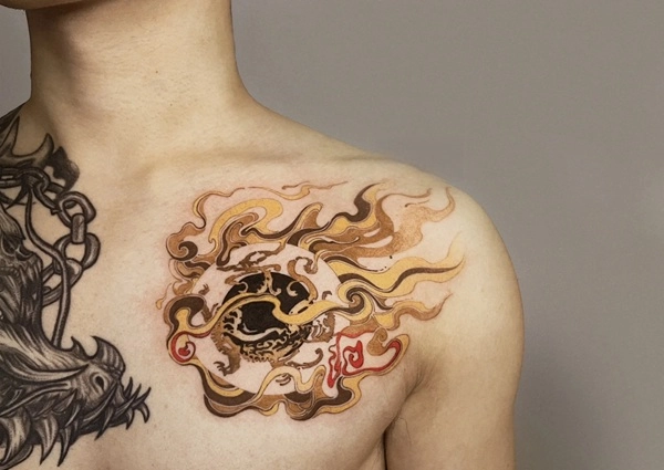 Tattoo mặt trời phong thủy mang năng lượng tích cực