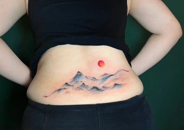 Tattoo mặt trời phong thủy thu hút năng lượng tốt