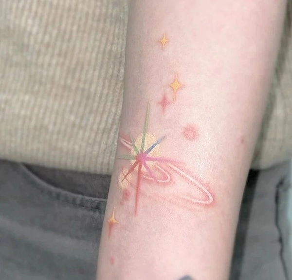 Tattoo ngôi sao phong thủy nghệ thuật