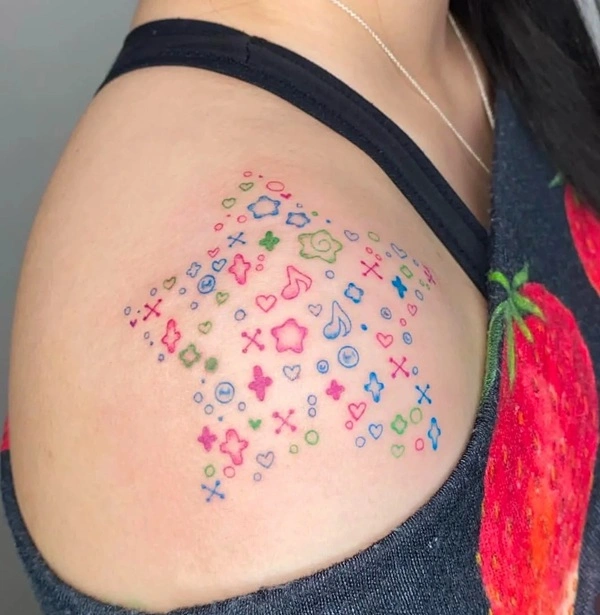Tattoo ngôi sao phong thủy ý nghĩa bình an