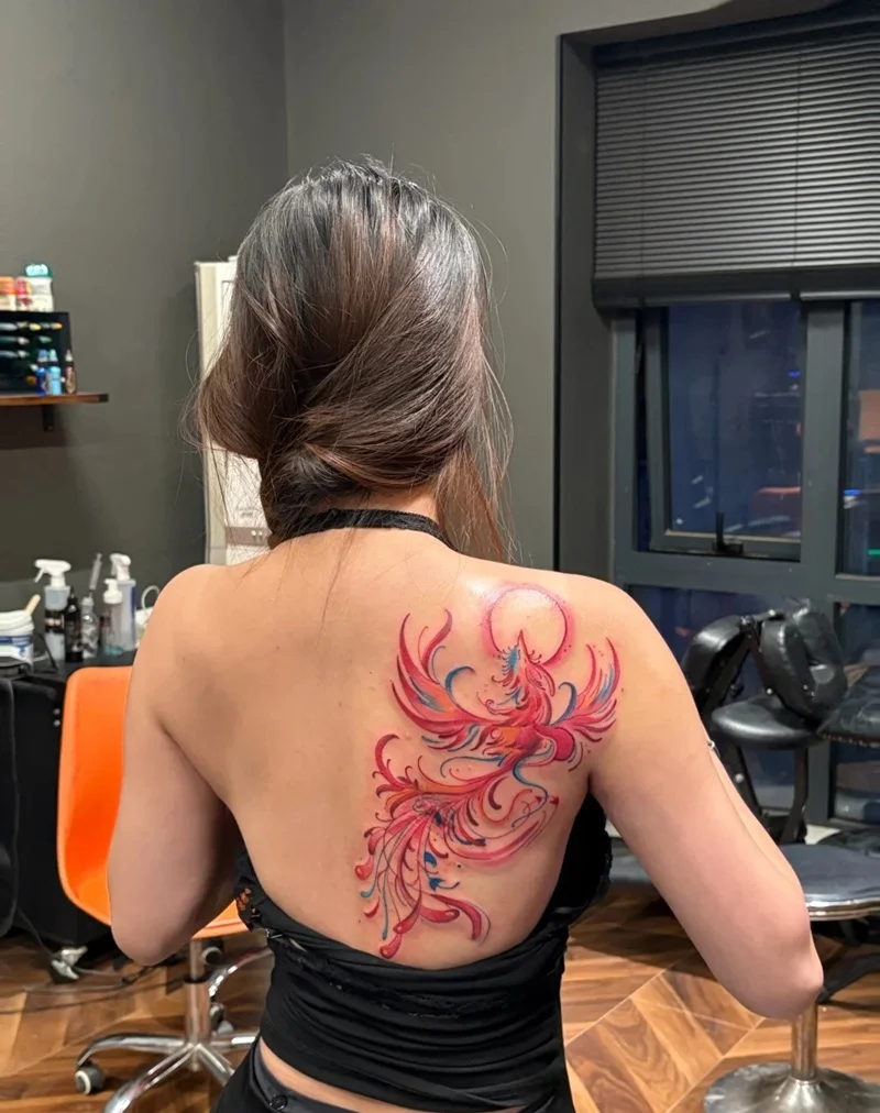 Tattoo phượng hoàng nữ dành cho mọi phong cách