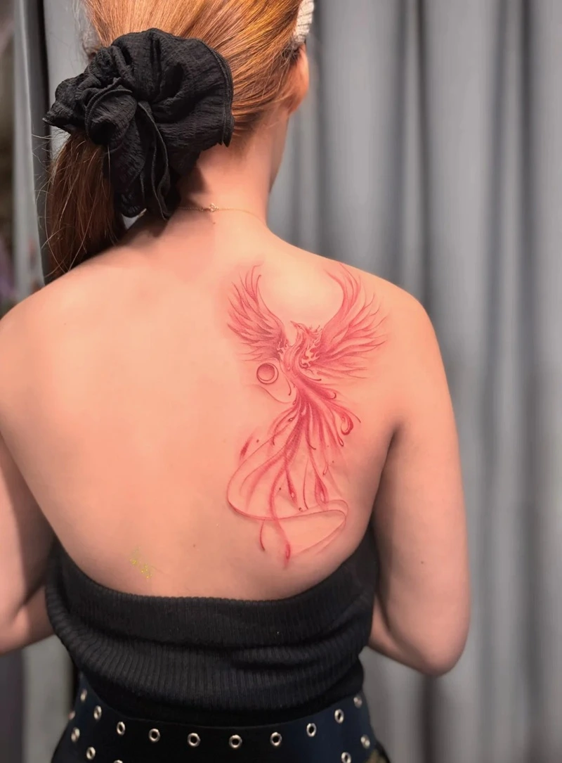 Tattoo phượng hoàng nữ đẹp nổi bật