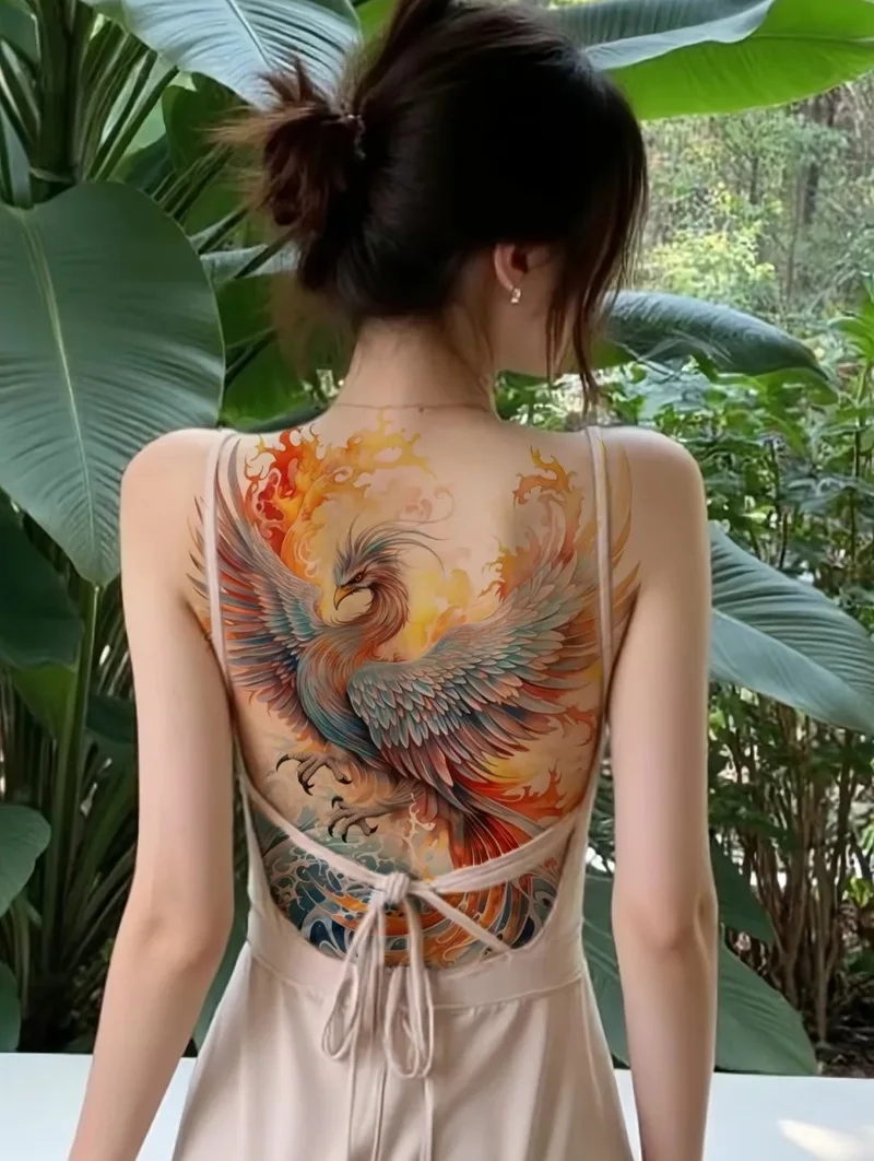 Tattoo phượng hoàng nữ nghệ thuật cao