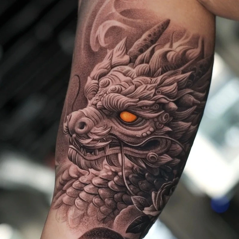 Tattoo rồng biểu tượng quyền lực tối thượng